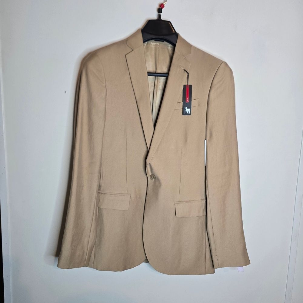 jf j.ferrar Tan Single-Breasted Sport Coat Blazer